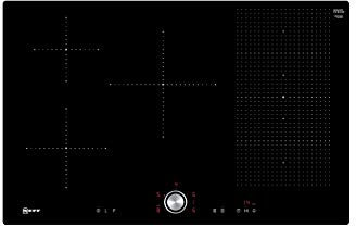 NEFF T58PT20X0 Induktionskochfeld N70, 80cm, TwistPad, FlexInduction, PowerMove, Glaskeramik, flächenbündig