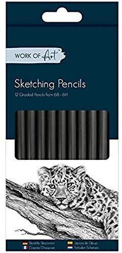 Tallon Skizzierstifte, 12 Stück, farblich sortiert