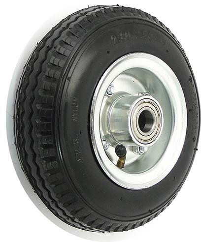 Zabi Luftrad Luftreifenräder d=225mm Räder mit Luftreifen 2.80-2.50-4 Kugellager Transportrollen