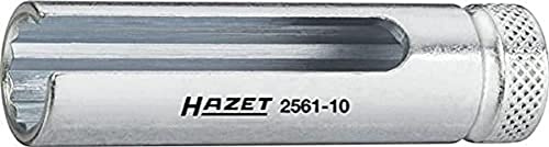 Hazet Turbolader Steckschlüssel-Einsatz, Vierkant hohl 6,3 mm, Außen-Doppel-Sechskant Profil, 1 Stück, 2561-10