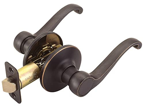 Design House Scroll Passage Door Lever, Oil Rubbed Bronze