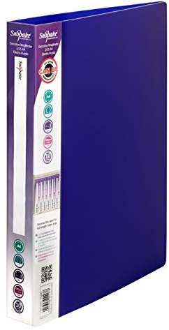 Snopake A4 2 O-Ring 25 mm Executive RingBinder – Electra Blue [Pack of 10] Ref: 13372
