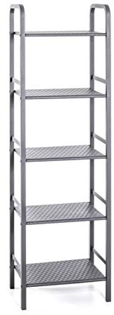 HAKU Regal grau, Metall - Maße: B 40 cm x H 137 cm x T 28 cm, Style: Modern