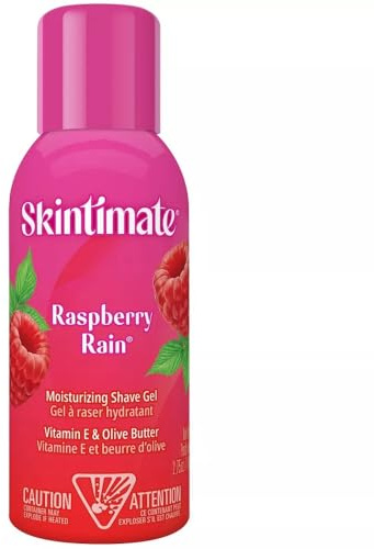 Skintimate Signature Scents Moisturizing Shave Gel for Women Raspberry Rain with Vitamin E and Olive Butter - 2.75 Ounce(Packaging May Vary)
