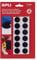 APLI 13658 - Pack de puntos adhesivos VELCRO®, 19 mm, color negro