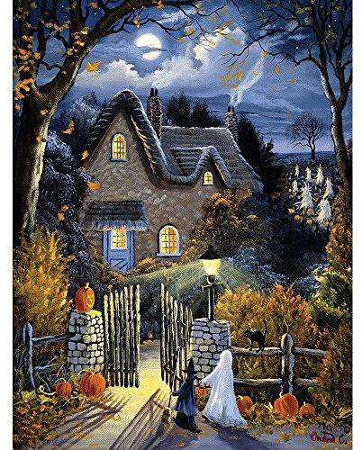 Bits and Pieces Puzzle - Motiv: Tess's Halloween - 300 Teile XXL - Leuchtpuzzle - 46cm x 61cm