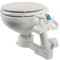 Compass WC manuale con vasca in porcellana e coperchio in plastica, adatto per barche a vela e a motore, bianco, 199950