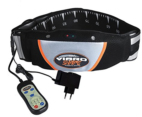 Vinteky®Cinturon Adelgazante, Abdominales, Musculacicón Cinturón Electro estimulador para Zona Abdominal, 5 Modelos de Entrenamiento Intensidad Ajustable