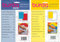 Burda 2 Packungen Kohlepapier, blau/rot/gelb/weiß