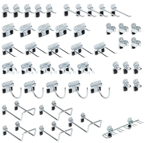 Triton Products LockHook Steel Pegboard Hook Assortment Kit - 46 Piece