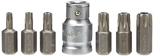 Yato YT-0416 - Set di punte per cacciavite Torx, 7 pezzi T25-T55