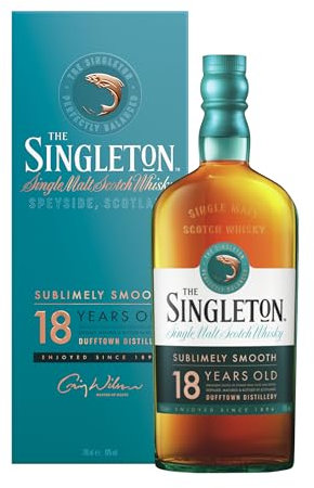 The Singleton of Dufftown 18 Jahre, Single Malt Scotch Whisky, mit Geschenkverpackung, handgefertigt auf schottischem Boden, 40% vol, 700ml Einzelflasche |