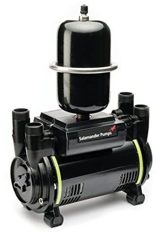 Salamander Pumps - CT60 Bathroom Universal Pump - 1.8 Bar Pressure - Twin End - Suitable for All (+ or -) Gravity Fed Systems - WRAS Approved