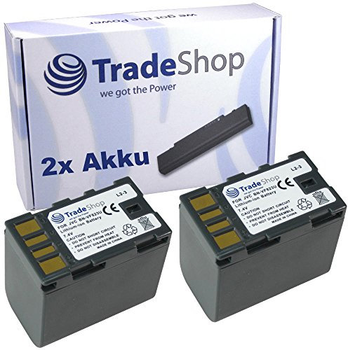 2x Fotocamera Li-Ion batteria sostituisce JVC BN-VF808 BN-VF815U BN-VF823 BN VF808U BN-VF815 BN VF823U BN-VF-VF 808 BN 808u BN-VF-VF 815 BN 815u BN-VF-VF 823 BN 823u per JVC GR-D720 GR D720E GR D725