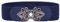 Syuer Damen Vintage Breiter Elastischer Stretch Taillengürtel Retro Cinch Gürtel (XL-XXL (88-114cm), Marineblau)