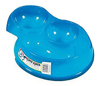 Pet Brands Translucent Triple Dinner Cat Feeding Dish