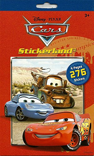 Disney Cars 276 stickers 4 pages