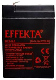 Ersatzakku kompatibel Injusa 6V 6 Volt 6Ah AGM Blei Accu Batterie wartungsfrei