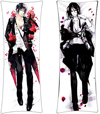 Sebastian Michaelis Umarmungskissen Bezug | Dakimakura Kissenbezug für Black Butler Fans | 150x50cm