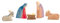 Ostheimer 66510 - Heilige Familie, 5-teilig - Minis mit Geschenkkiste, 5 Teile
