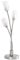 LITECRAFT Macti Decorative 3 Light Table Lamp Cut Glass Shade in Satin Nickel