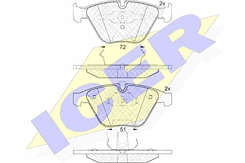 Icer Brakes 181577 Bremsbelagsatz, Scheibenbremse