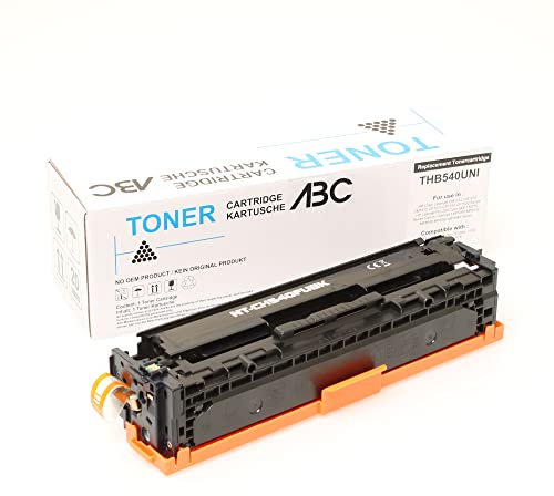 ABC Kompatibler Toner Schwarz für HP Color Laserjet CM1312 CM1512 CM1512W CP1210 CP1213 CP1214 CP1214N CP1215 CP1216 CP1217 CP1510 CP1513N CP1514N CP1515N CP1516N CP1517N CP1519N 125A 128A