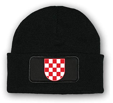Copytec * Mütze/Beenie -Mütze Kroatien_ Wappen Fahne Kroatien Balkan Korkade #7025