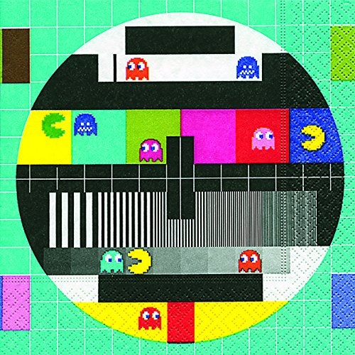 20 Servietten Test Screen Testbildschirm/Retro/Muster 33x33cm