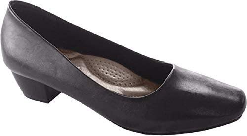 Boulevard Women's Low Heel Court Shoes - Black (3 UK)