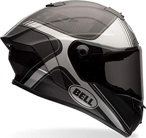 Bell Race Star Motorcycle Helmet - Tracer Matt Black/Grey + DARK VISOR XL
