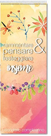 #detailverliebt Calendario con rilegatura a spirale | Calendario di compleanno giorni | Birthday Compleanno | con segno zodiacale (Italiano) I riutilizzabile ogni anno I idea regalo I dv756