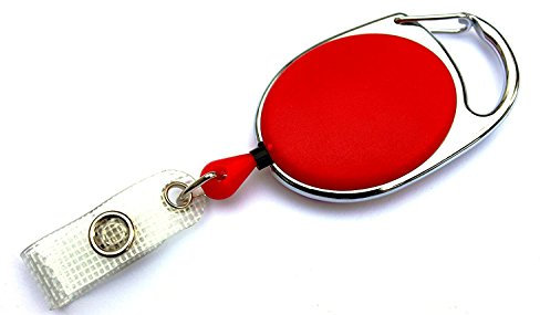 Waizmann.IDeaS® 1x Ausweisjojo Jojo Zipper Ausweishalter Kartenhalter Schlaufenclip Aufrollmechanismus Schlüsselanhänger
