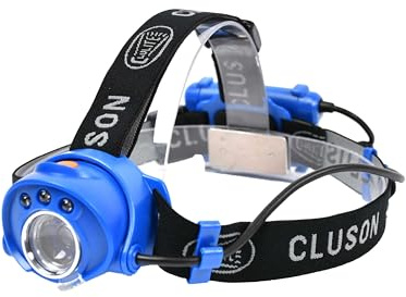 Clulite Unisex'S Super Beam Lite Rechargeable Head Torch, Blue, One Size