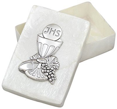 Anzmann MaMeMi Rosenkranzdose echt Perlmutter