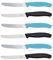 6 Stück Victorinox Tafelmesser Tischmesser Brotzeitmeser Sonderedition Karbikblau / Schwarz