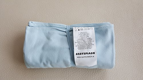 Babysplash Microfaser Mikrofaser Badetuch Handtuch 140 x 70 cm Hellblau - Leicht, schnelltrocknend, extrem saugfähig, ideal für Bad, Camping etc.