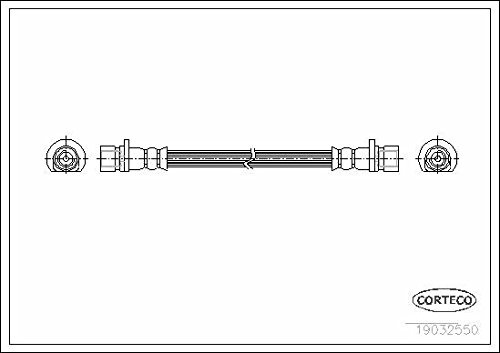 Corteco Bremsschlauch Hinterachse passend für Hr-V | 19032550