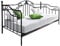 moebel direkt online Day-Bed / Einzelbett / Metallbett schwarz