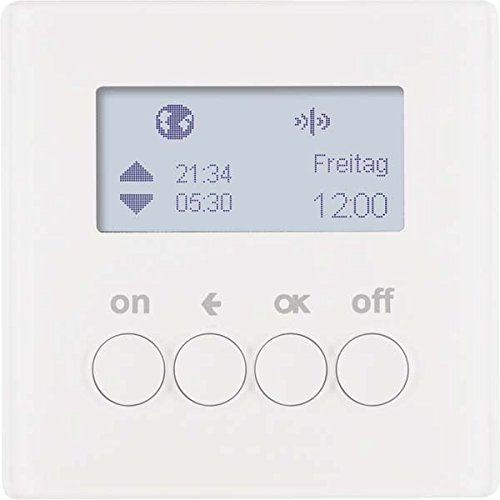 Hager Schaltuhr Beleuchtung RF usbquicklink Q1 weiß Polar