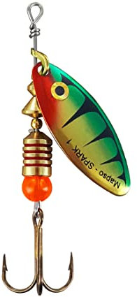MAPSO- 5 Cucharillas de Pesca Spark-1 ONV-Perca 4,5 GMS