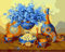 YEESAM ART Neuheiten Malen nach Zahlen Erwachsene Kinder, Blau Blumen Vase 40x50 cm Leinen Segeltuch, DIY ölgemälde Weihnachten Geschenke
