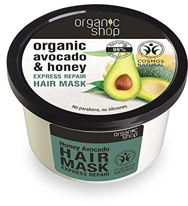 Organic Shop, Hair Mask Express Repair Avocado and Honey, Bianco, Honig, 250 ml