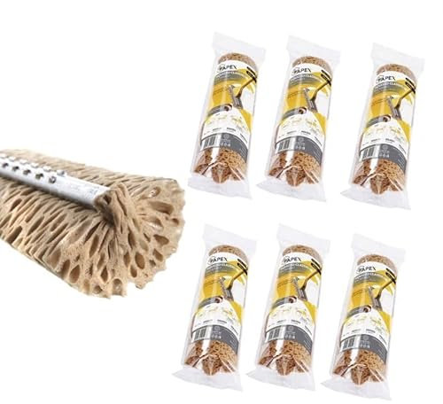 Apex Set 6 pezzi Ricambio Spugna 25 cm per Lavapavimenti Squizzo – Alta Assorbenza e Lunga Durata, Ideale per Tutti i Tipi di Pavimento