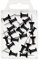 Wedo 54101 Pinnadeln Diabolo-Form in Klarsichtdose, 20 Stück, schwarz