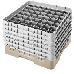 Cambro Camrack Beige 49 Compartments Max Glass - Height 298mm