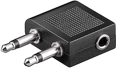 Wentronic Flugzeugadapter 3.5mm/3.5mm Audio Adapter 1x, 10 Stück
