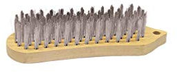 BROSSE METALLIQUE MANUELLE FORME VIOLON 200X60 INOX 5 RANGS REFLEX 710.203