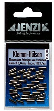 JENZI Quetsch-Hülsen, Inhalt ca. 100 Stück, 1,2 mm