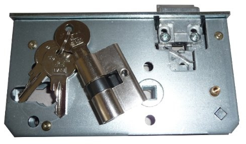 Schlosseinsatz mit Schließzylinder und 3 Schlüsseln/Passend zu unseren Toren